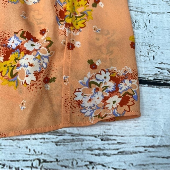 NWT Loft Outlet Floral Print Babydoll Ruffle Strap Top Size XS - Picture 5 of 8